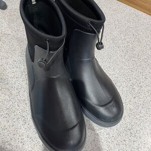 ⚓️ Black Waterproof Ankle Deck Boots | Toggle Closure | Size 11.5 - 12